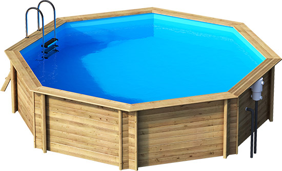 piscine en bois weva octogonale